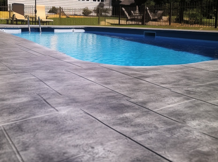 Stamped Concrete Pool Deck