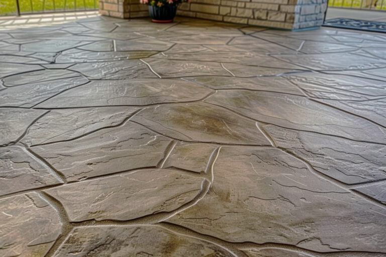 An Outdoor Stamped Concrete