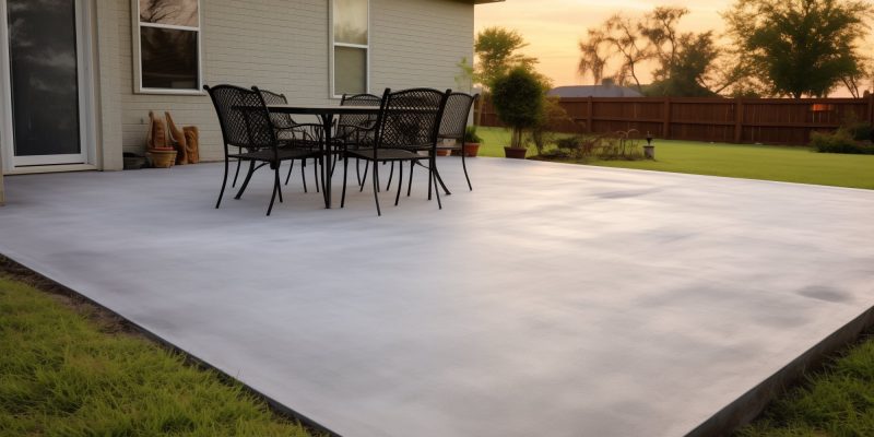 Concrete Patio With Table and Chairs - Des Moines Concrete Works (1)