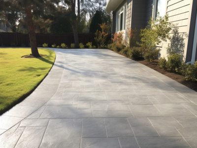 Des Moines Concrete Works Services Stamped Concrete Driveways