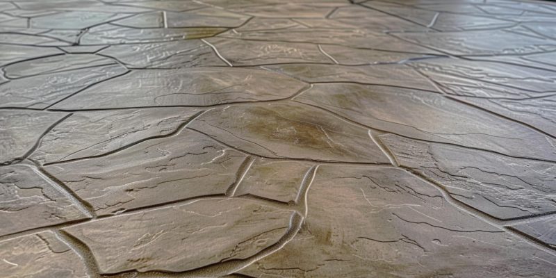 An Outdoor Stamped Concrete